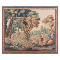 Antique 19th Century French Needlepoint Tapestry Doris Leslie Blau