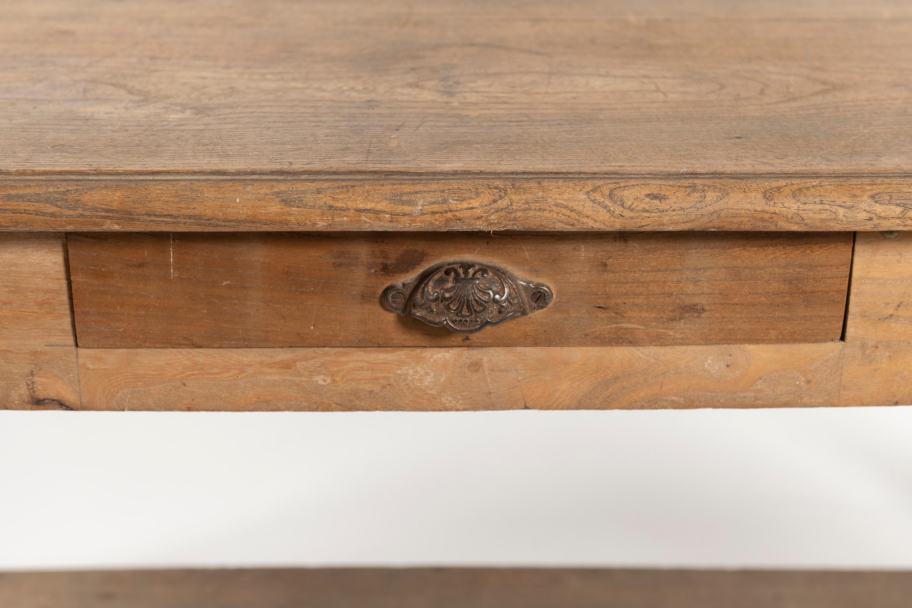 Français Ancienne table à drapiers en Oak français du 19ème siècle en vente