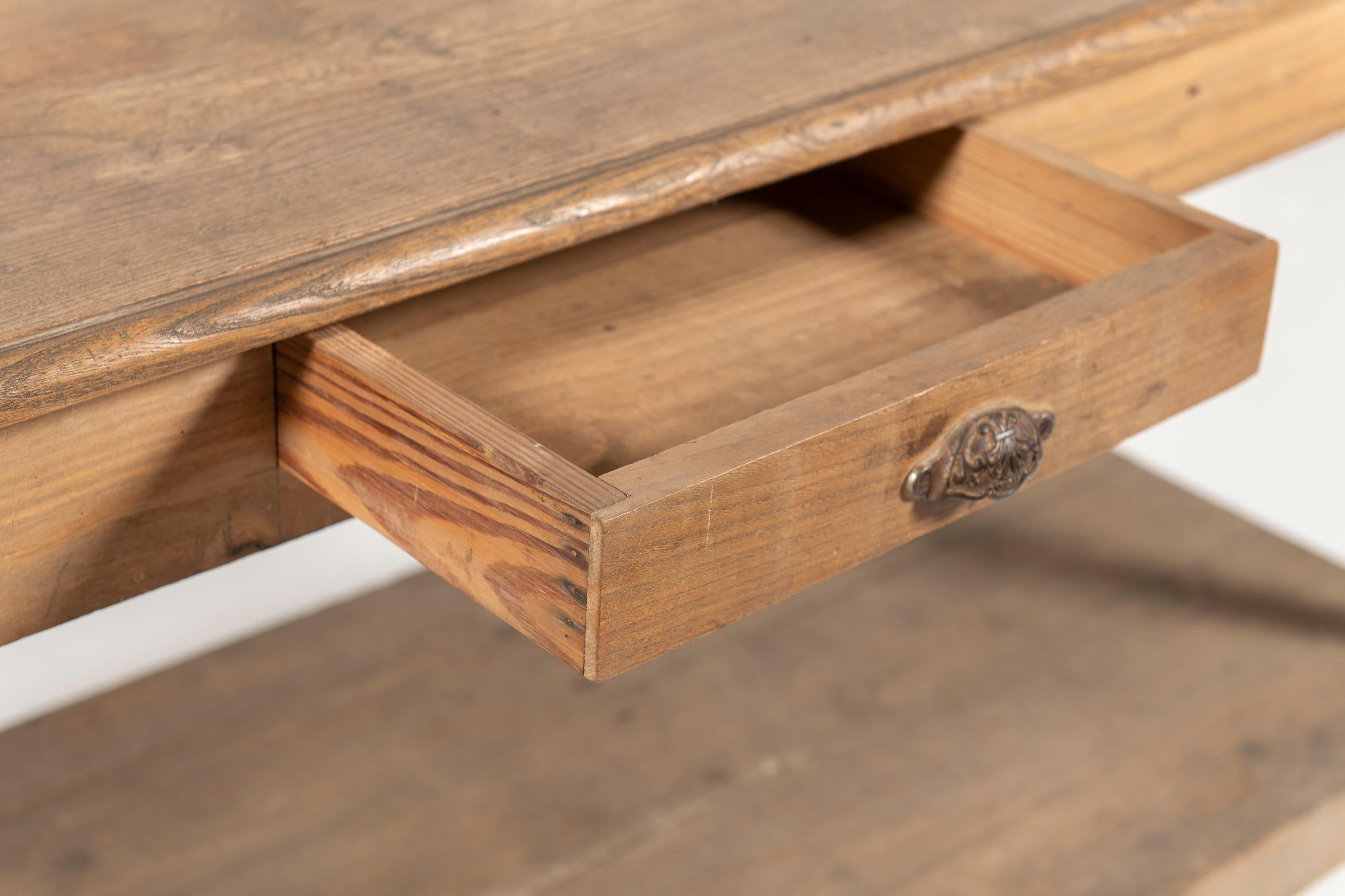 Ancienne table à drapiers en Oak français du 19ème siècle Bon état - En vente à San Francisco, CA