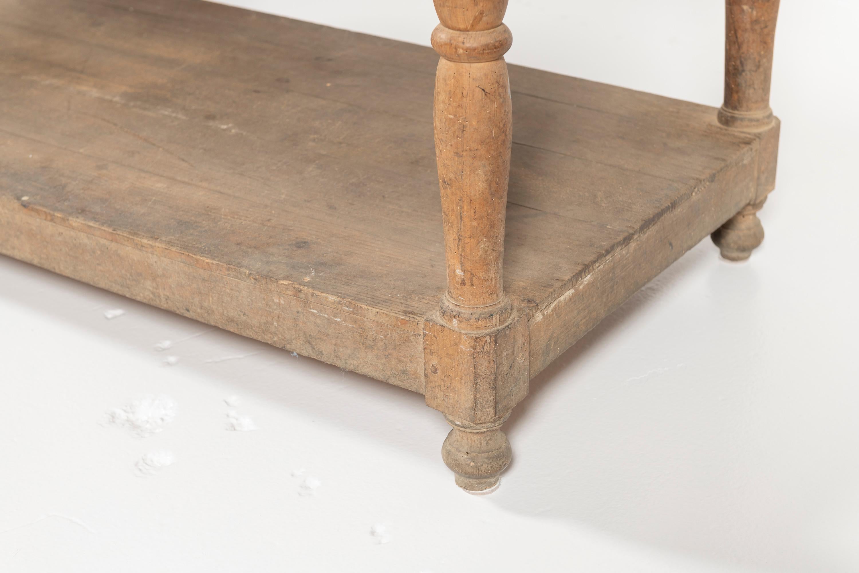 XIXe siècle Ancienne table à drapiers en Oak français du 19ème siècle en vente