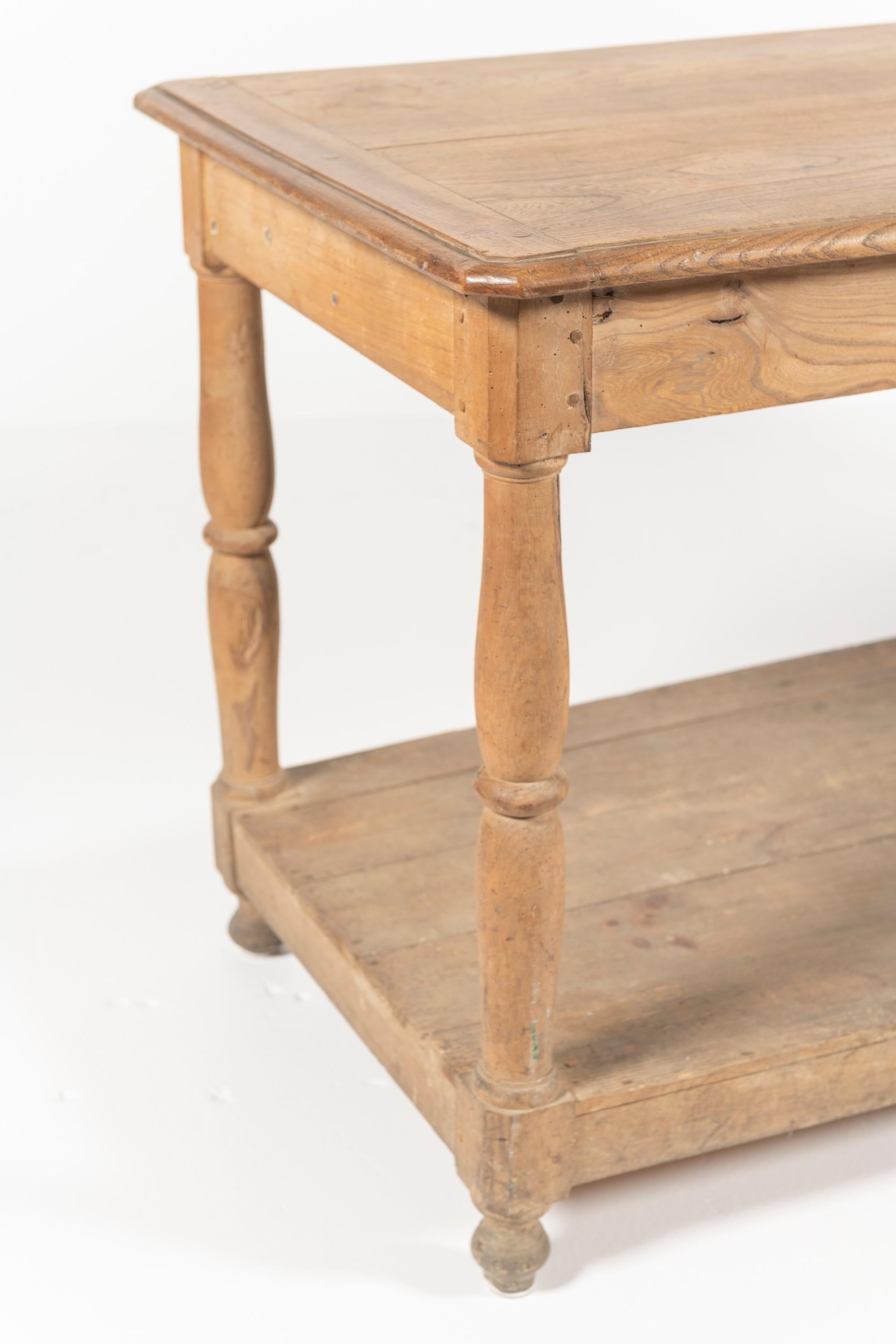 Ancienne table à drapiers en Oak français du 19ème siècle en vente 2