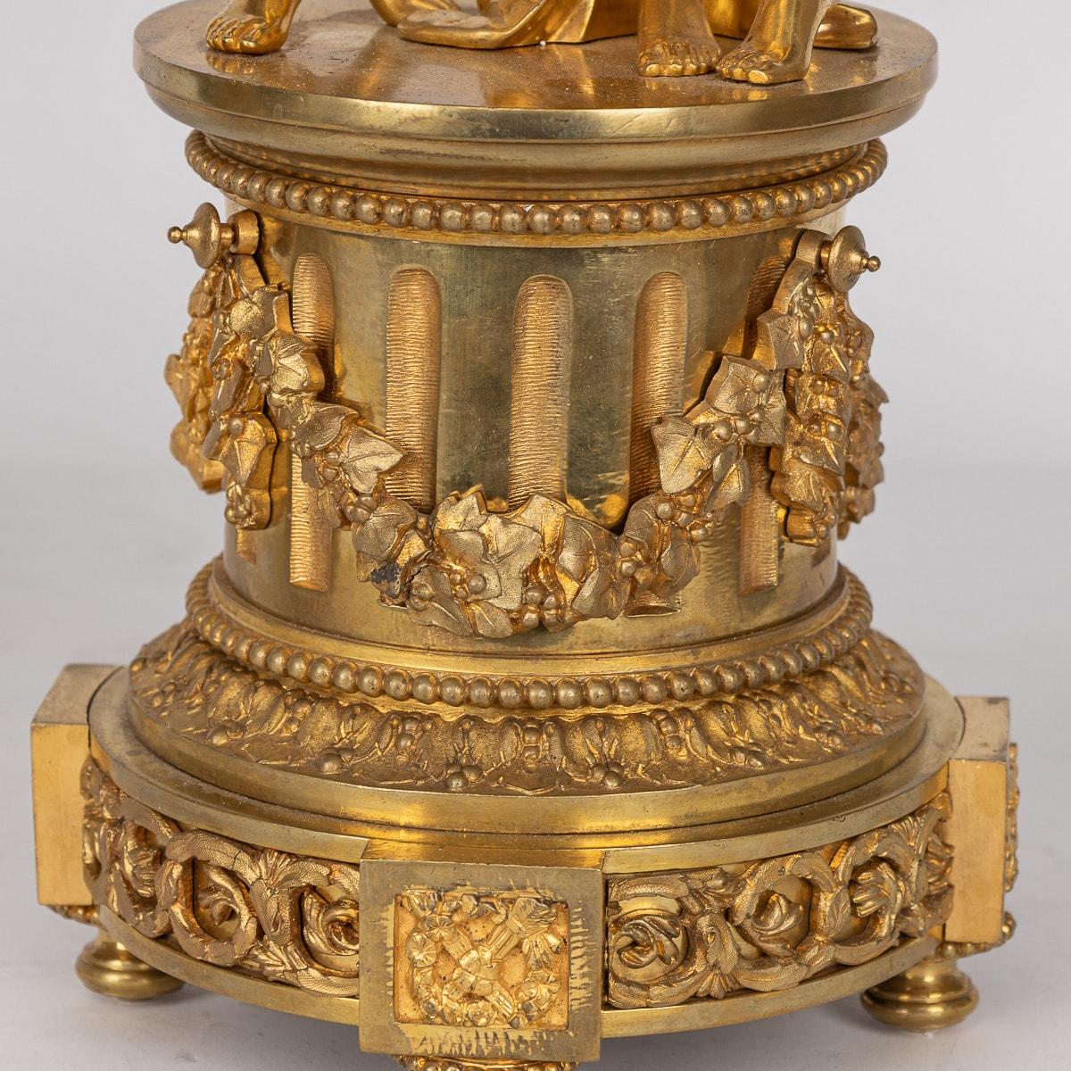 Antike französische Goldbronze-Bronze-Garnitur des 19. Jahrhunderts, G. J. Levy, Paris um 1870 im Angebot 14