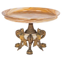 Used 19th Century French Ormolu Mounted Onyx Tazza, Eugène Cornu c.1870