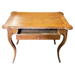 Antique 19th Century French Provincial Country Side Table or Petite Desk