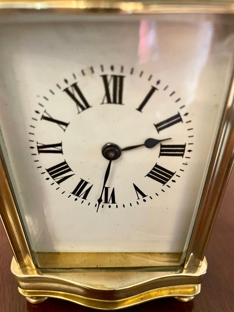Antique 19th Century French Quality Brass Carriage Clock at 1stDibs