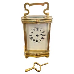 Antique 19th Century French Quality Brass Carriage Clock