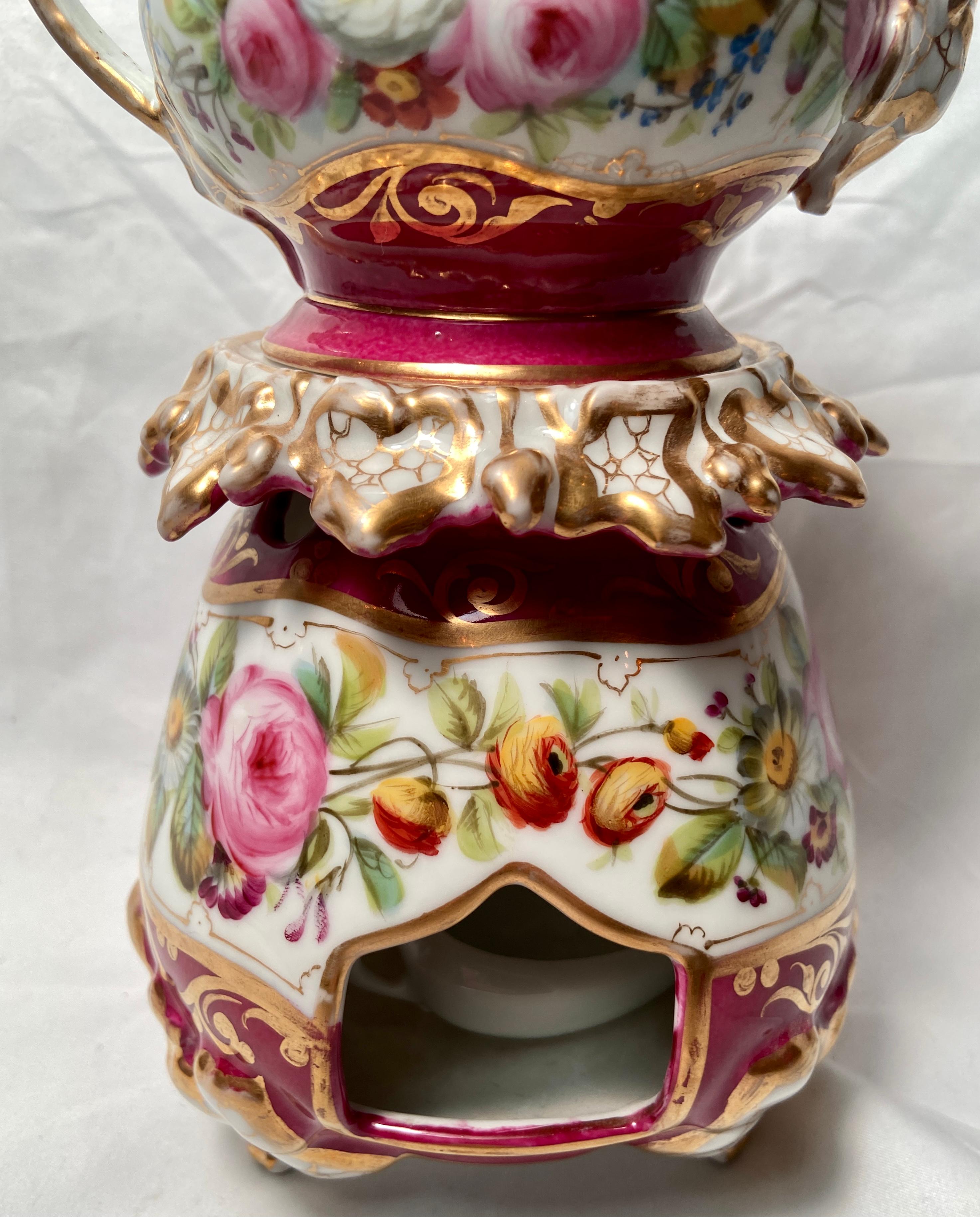 Antique 19th Century French Red Porcelain 