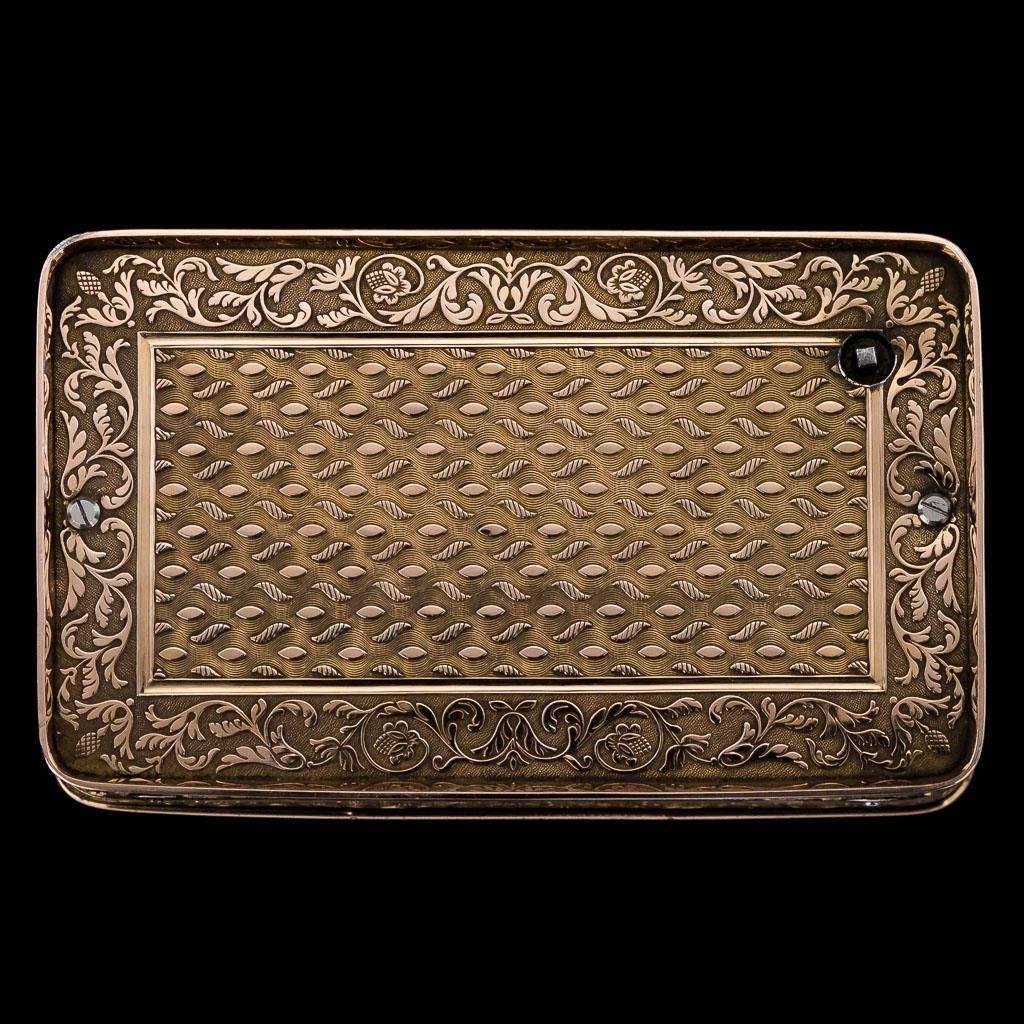 Antique 19th Century French Silver Gilt Music Snuff Box, circa 1810 In Good Condition In Royal Tunbridge Wells, Kent