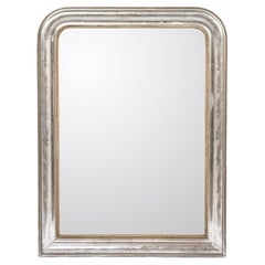 Antique 19th-Century French Silver Leaf Gilt Louis Philippe Mirror