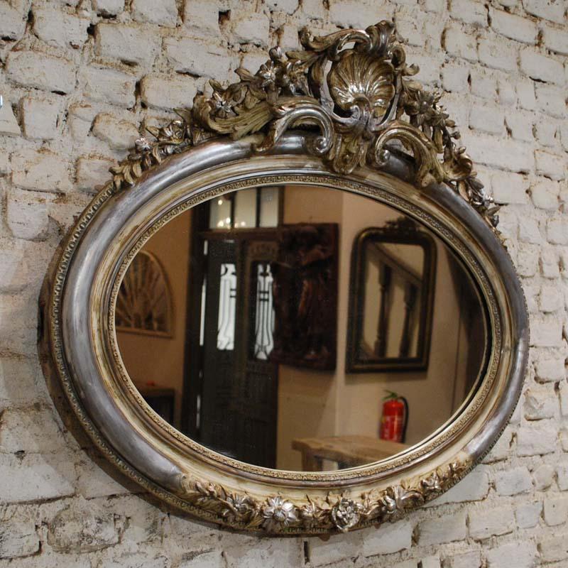 oval crest mirrors