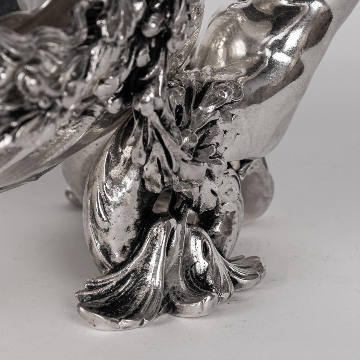 Antique 19th Century French Silver Plated Figural Centrepiece, Christofle c.1880 For Sale 6