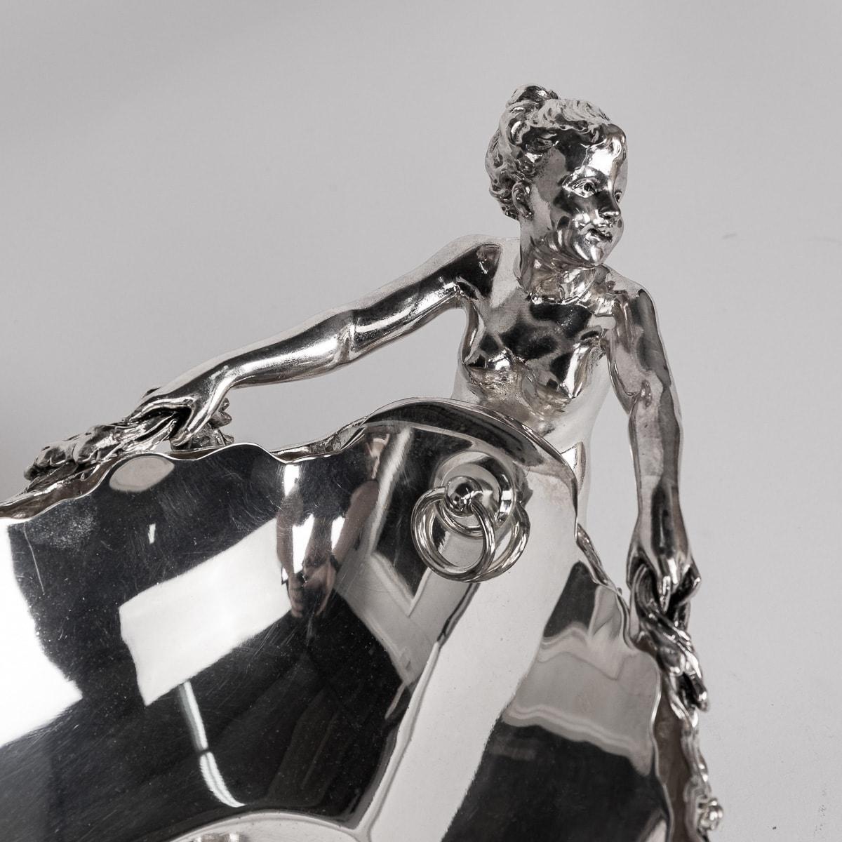 Antique 19th Century French Silver Plated Figural Centrepiece, Christofle c.1880 For Sale 12