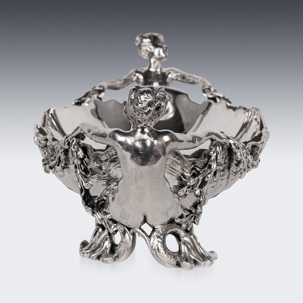 Other Antique 19th Century French Silver Plated Figural Centrepiece, Christofle c.1880 For Sale