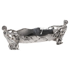 Antique 19th Century French Silver Plated Figural Centrepiece, Christofle c.1880