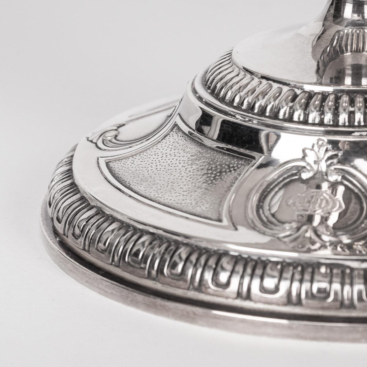 Antique 19th Century French Solid Silver Pair Of Comports, Tetard Freres c.1890 For Sale 8