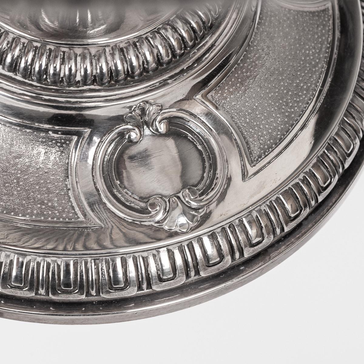 Antique 19th Century French Solid Silver Pair Of Comports, Tetard Freres c.1890 For Sale 12