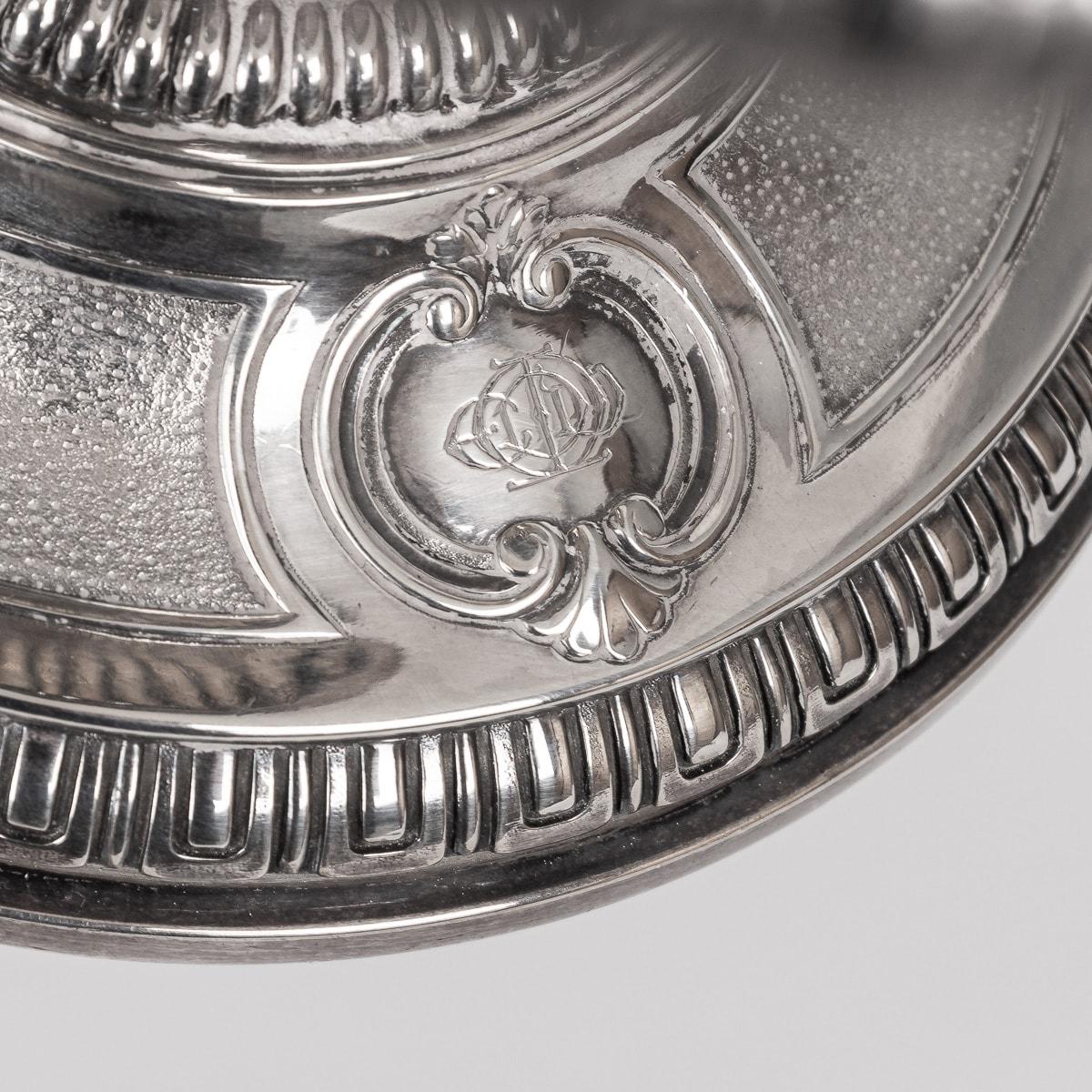 Antikes französisches Paar Kompottschalen aus massivem Silber des 19. Jahrhunderts, Tetard Freres, um 1890 im Angebot 12