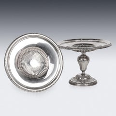 Ancienne paire d'anges en argent massif du 19e siècle, A.I.C. Freres C.1890