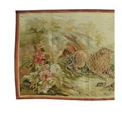 Antique 19th Century French Tapestry 4'8" X 7'9"