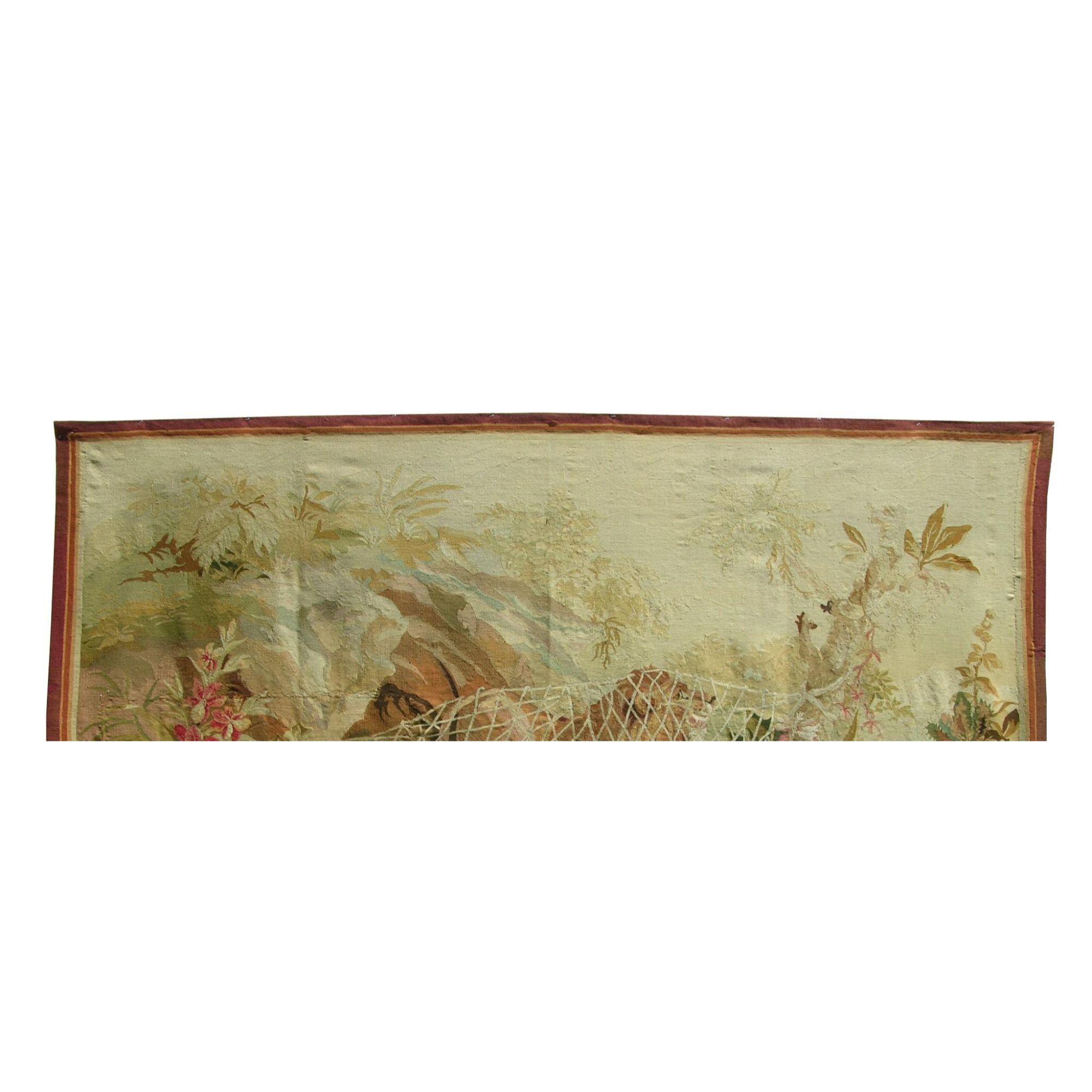 Other Antique 19th Century French Tapestry 4'8