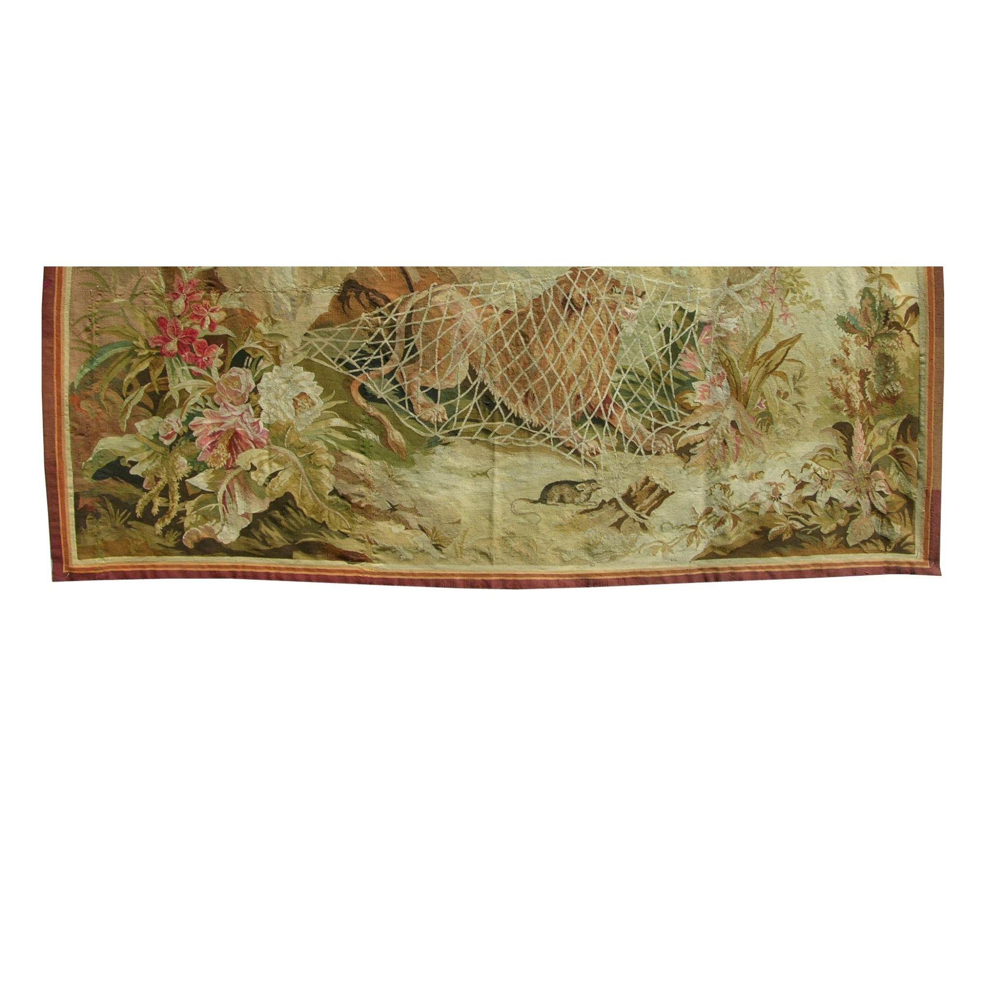 Unknown Antique 19th Century French Tapestry 4'8