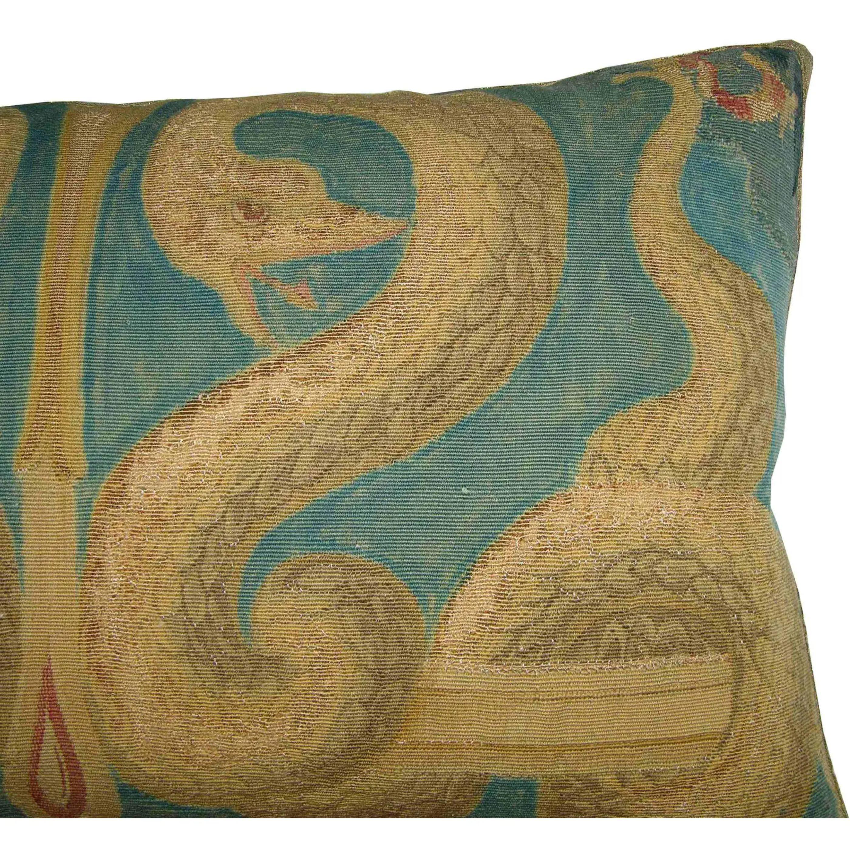 Stile impero Cuscino ad arazzo francese dell'Ottocento - 24'' X 15'' in vendita