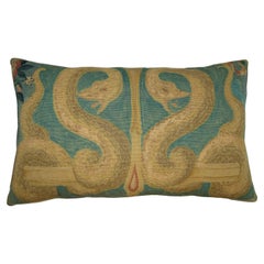 Antique 19th Century French Tapestry Pillow - 24'' X 15''