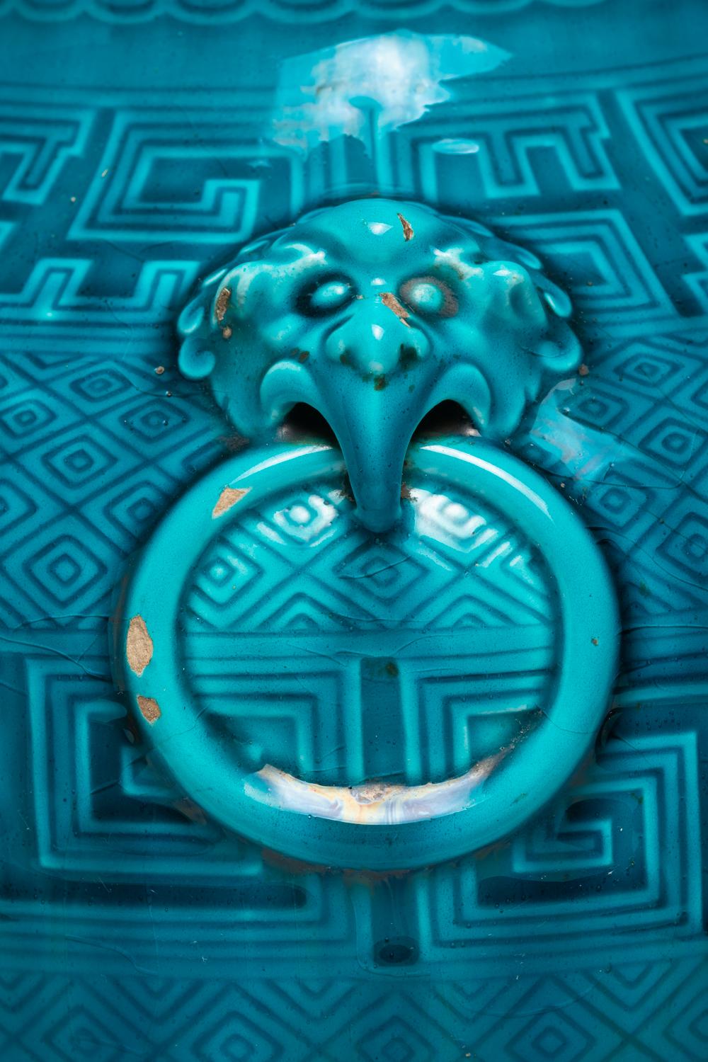 Vase bleu Theodore Deck, 19ème siècle en vente 6