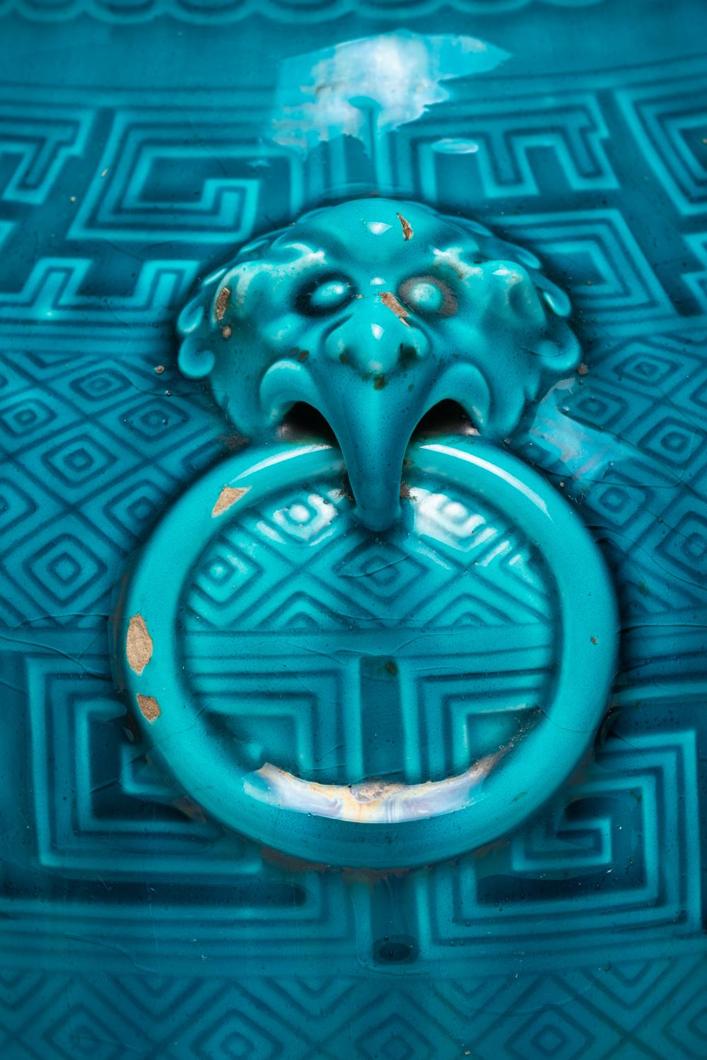 Vase bleu Theodore Deck, 19ème siècle 6