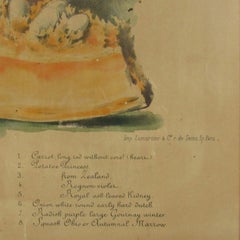 Antique 19th Century French Vilmorin-Andrieux & Cie Vegetable Poster