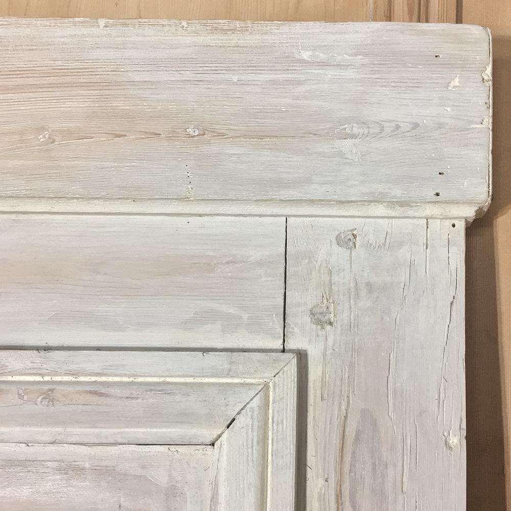 Antique 19th Century French Whitewashed Pine Boiserie Trumeau For Sale 1