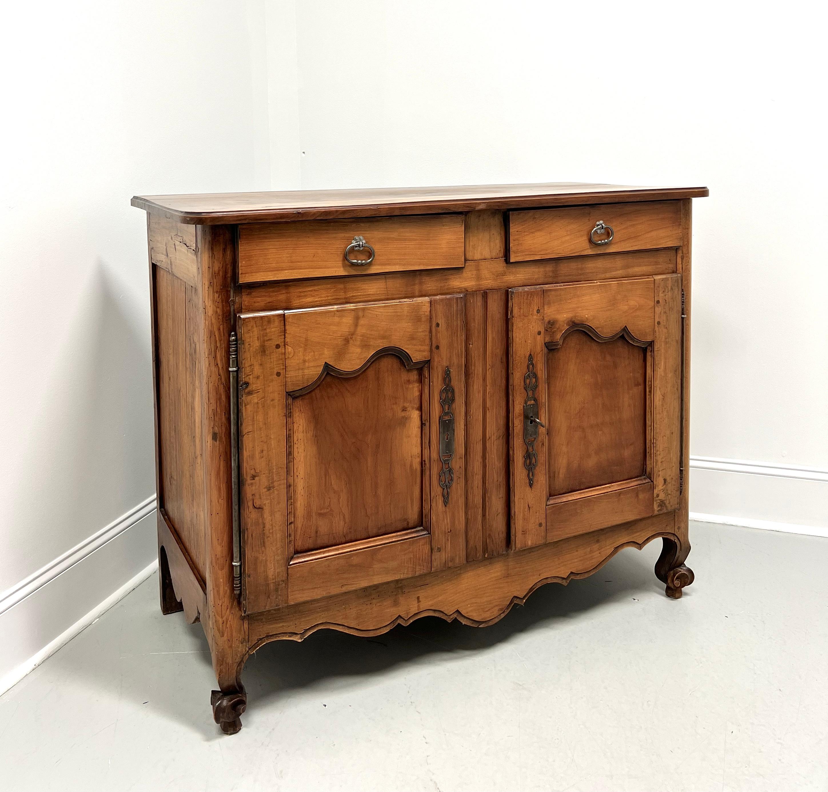 Antique 19th Century Fruitwood French Louis XV Buffet For Sale 12