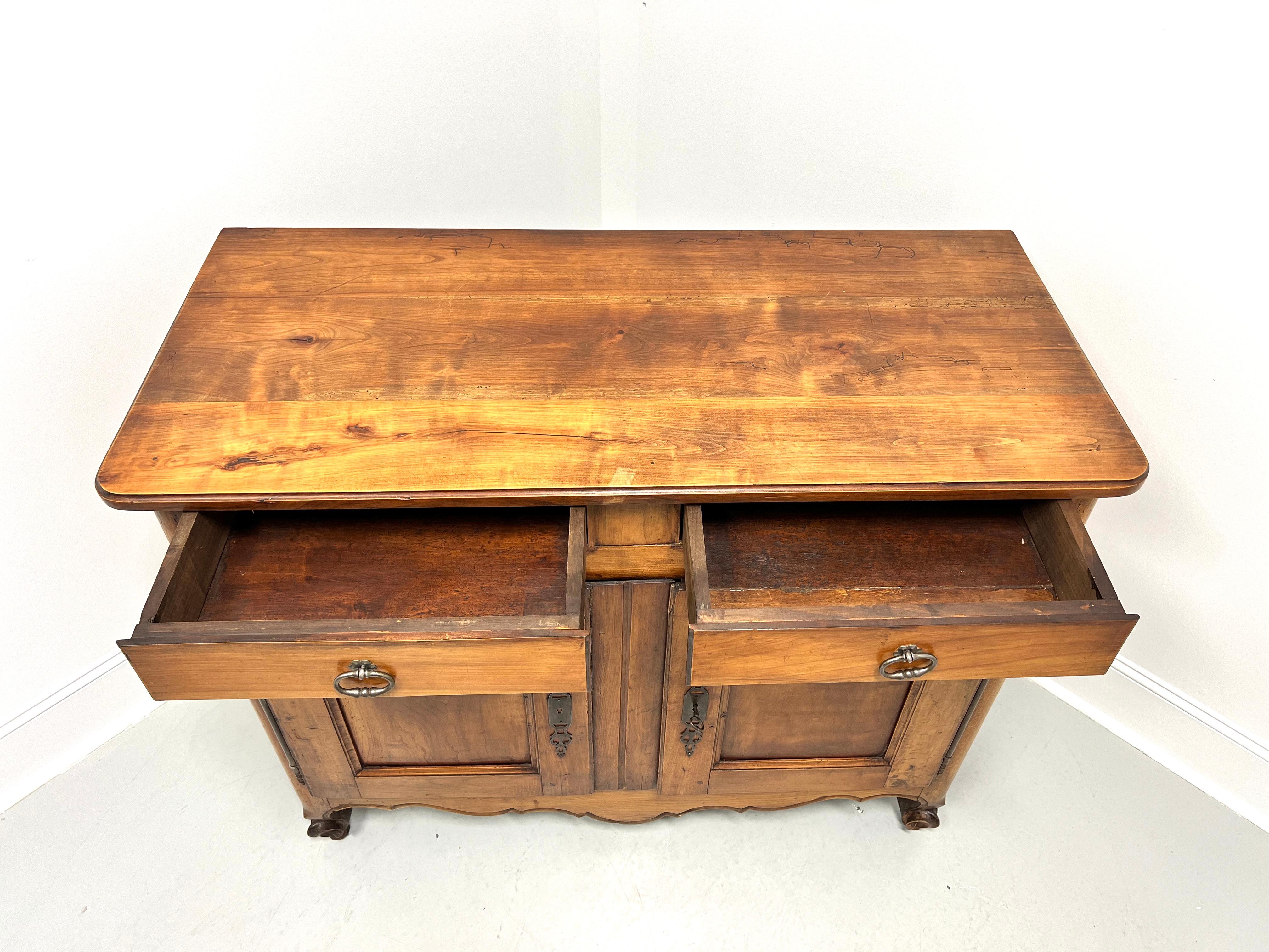 Antique 19th Century Fruitwood French Louis XV Buffet For Sale 2