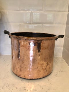 Antique 19th Century George III Large Antique Copper Pot