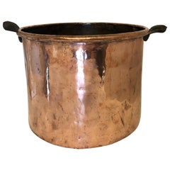 Antique 19th Century George III Large Antique Copper Pot