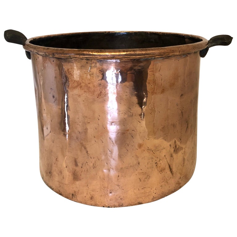 Antique 19th Century III Large Antique Copper Pot at 1stDibs