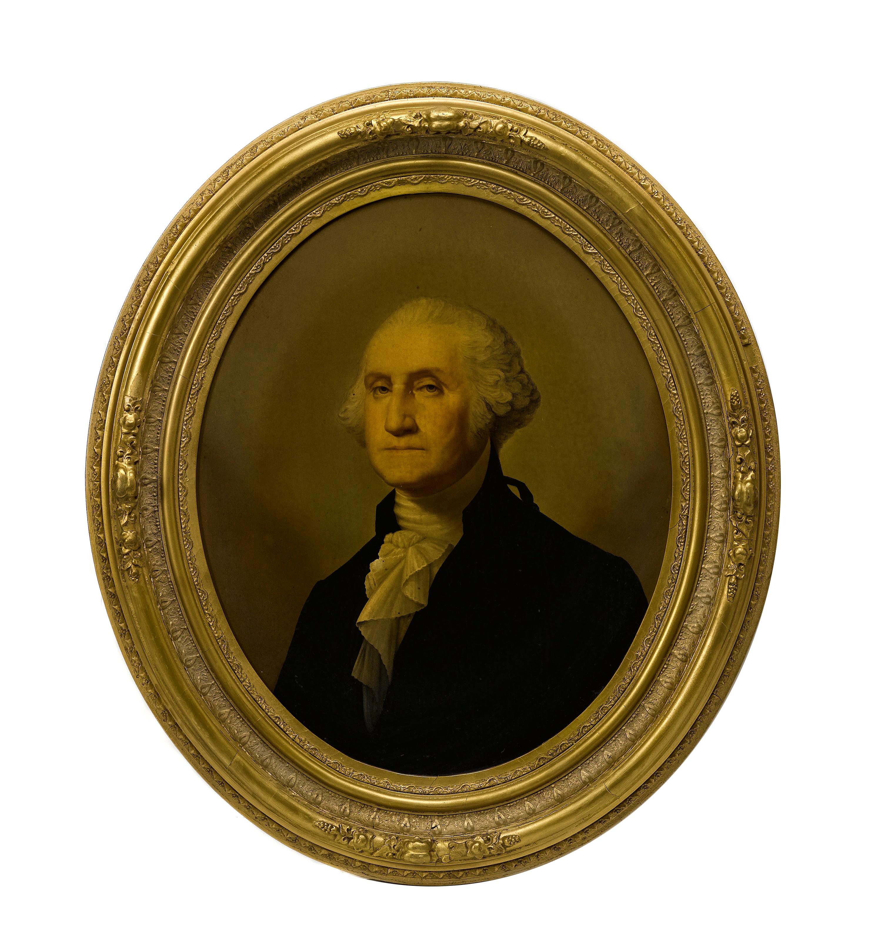 George Washington Antique Middleton Chromolithographic Portrait, 19th Century In Good Condition In Colorado Springs, CO