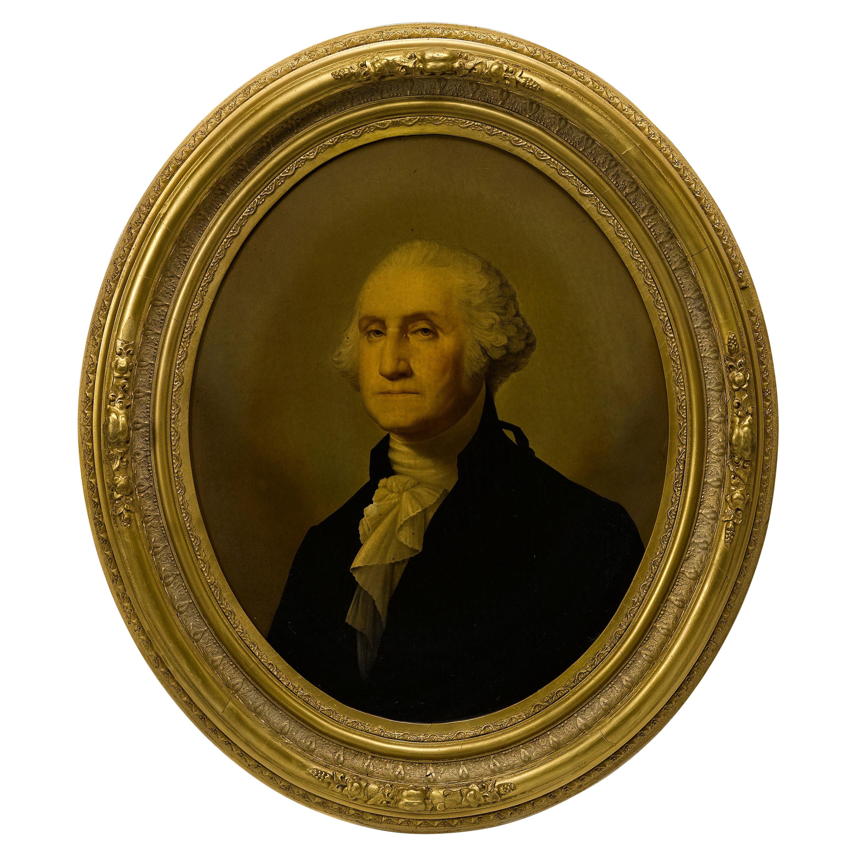 George Washington Antique Middleton Chromolithographic Portrait, 19th Century