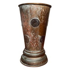 Antique 19th Century Georgian Copper Tavern Gaming Beaker
