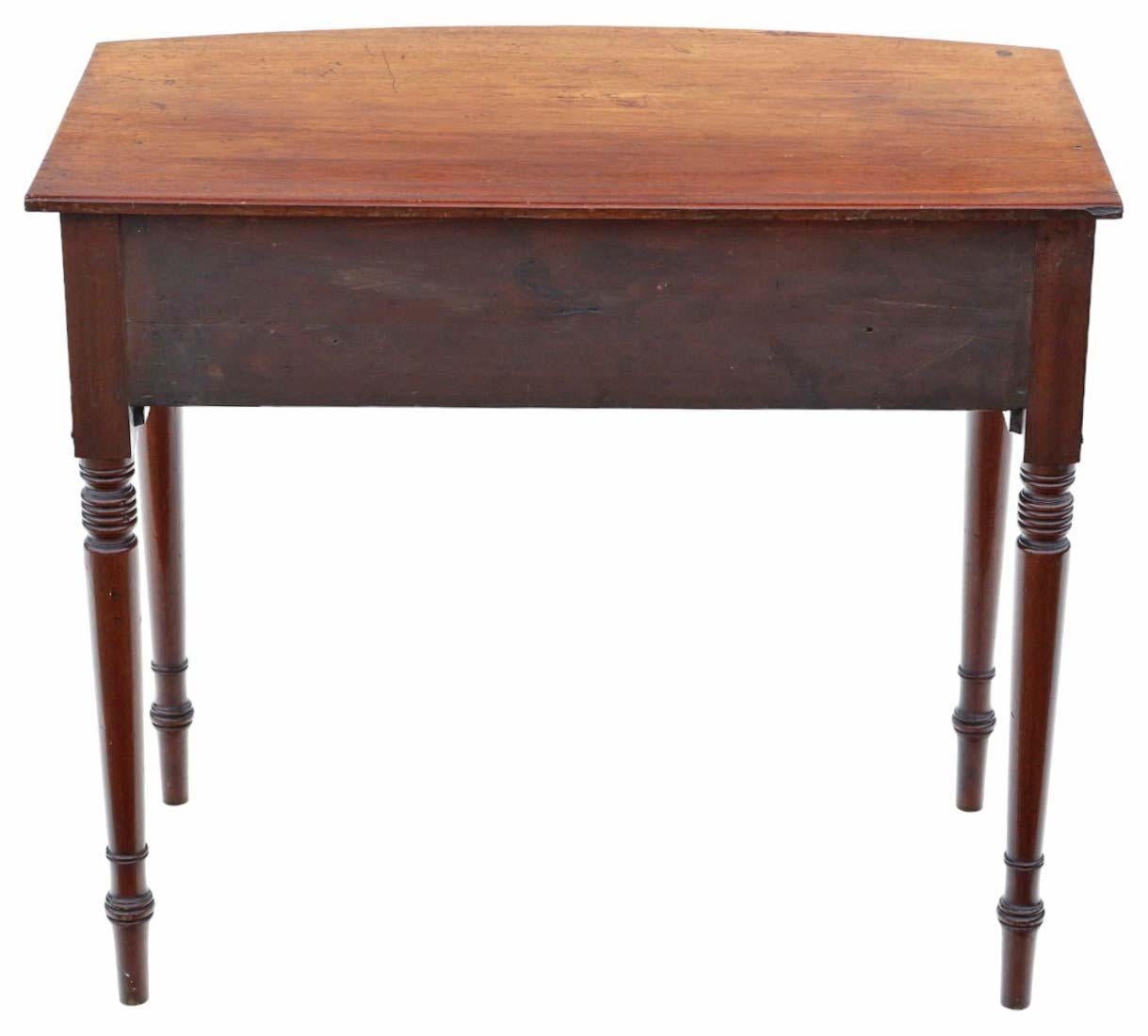 Antique 19th Century Georgian Mahogany Writing Table Desk Side Dressing Bed For Sale 2