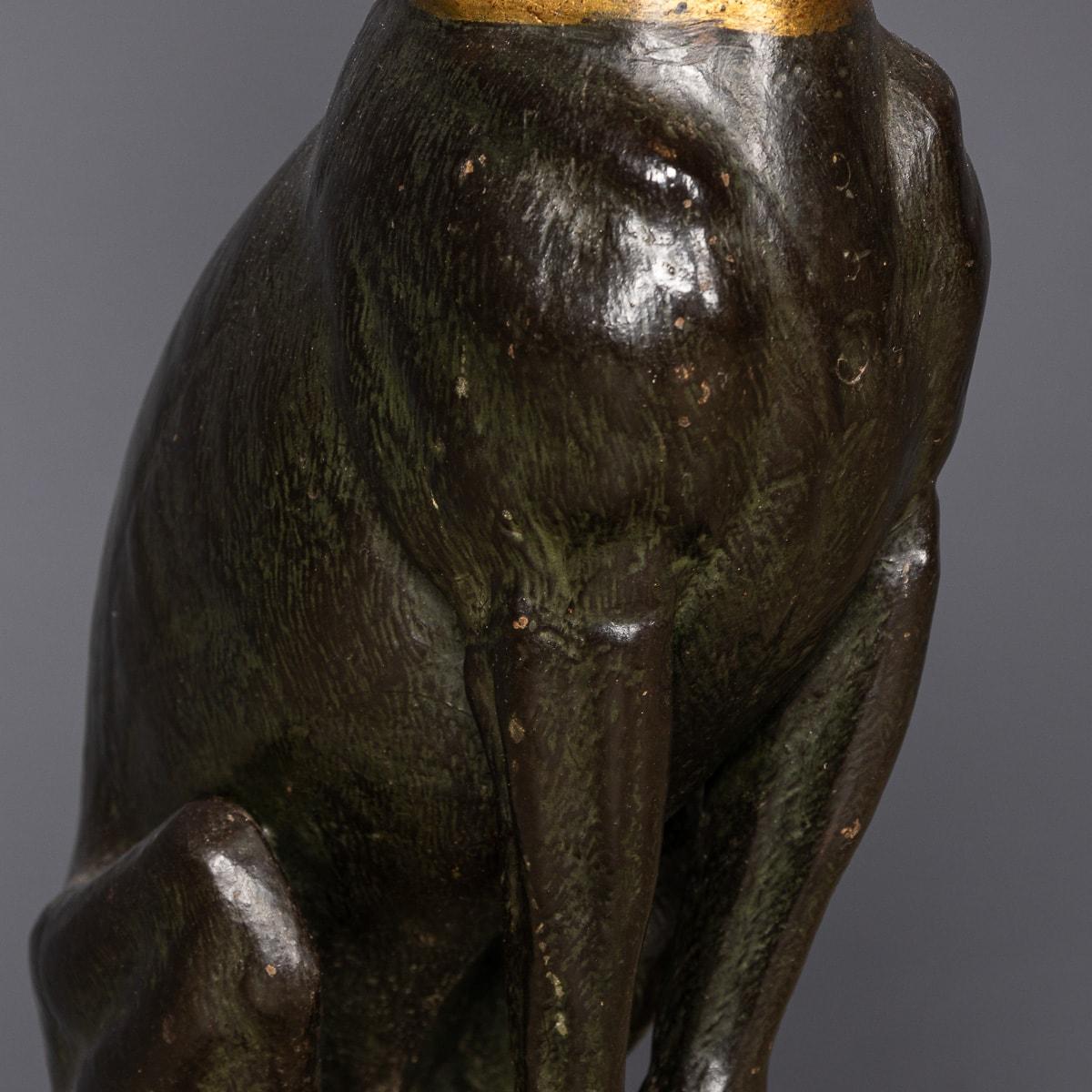A.I.C C Ancienne canne à chien en bronze peint de style géorgien du 19e siècle, c.1830 en vente 3