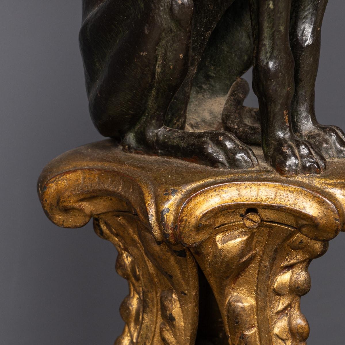 A.I.C C Ancienne canne à chien en bronze peint de style géorgien du 19e siècle, c.1830 en vente 6