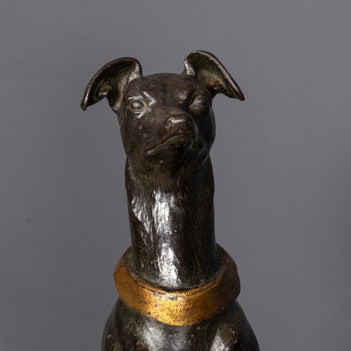A.I.C C Ancienne canne à chien en bronze peint de style géorgien du 19e siècle, c.1830 en vente 10