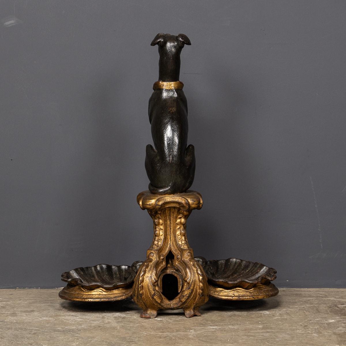 A.I.C C Ancienne canne à chien en bronze peint de style géorgien du 19e siècle, c.1830 Bon état - En vente à Royal Tunbridge Wells, Kent
