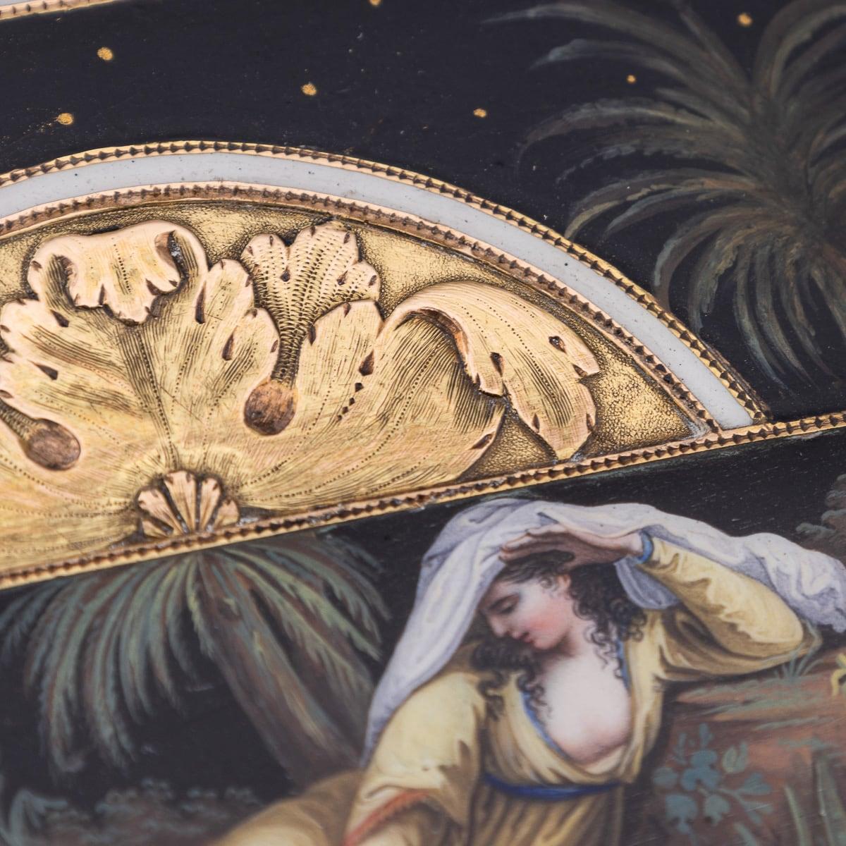 Antique 19th Century German 18K Gold & Enamel Snuff Box, Hanau c.1800 6