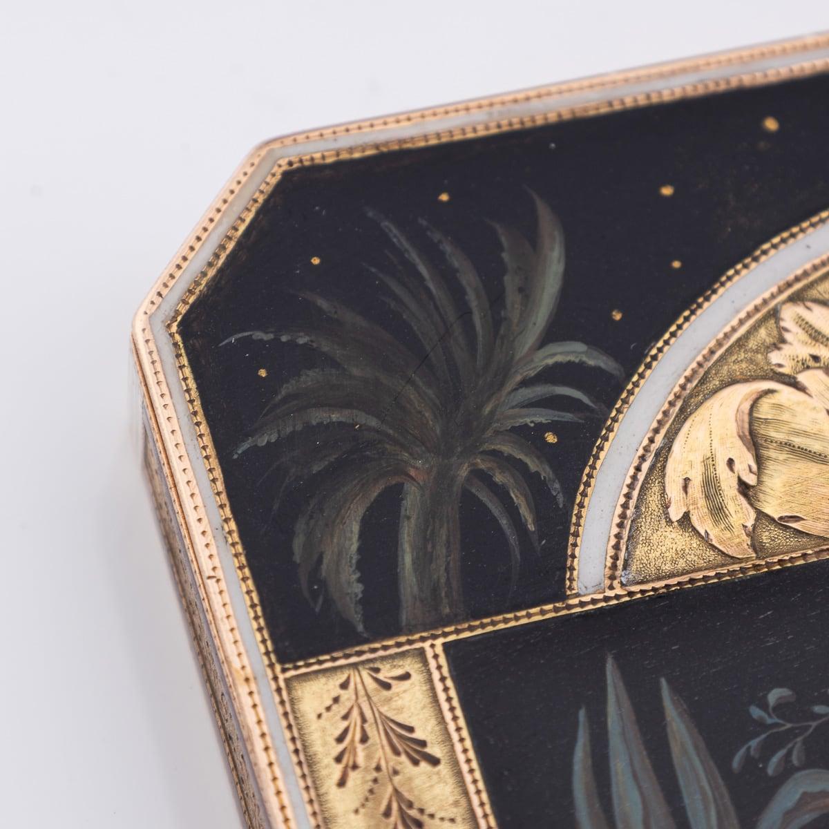 Antique 19th Century German 18K Gold & Enamel Snuff Box, Hanau c.1800 8