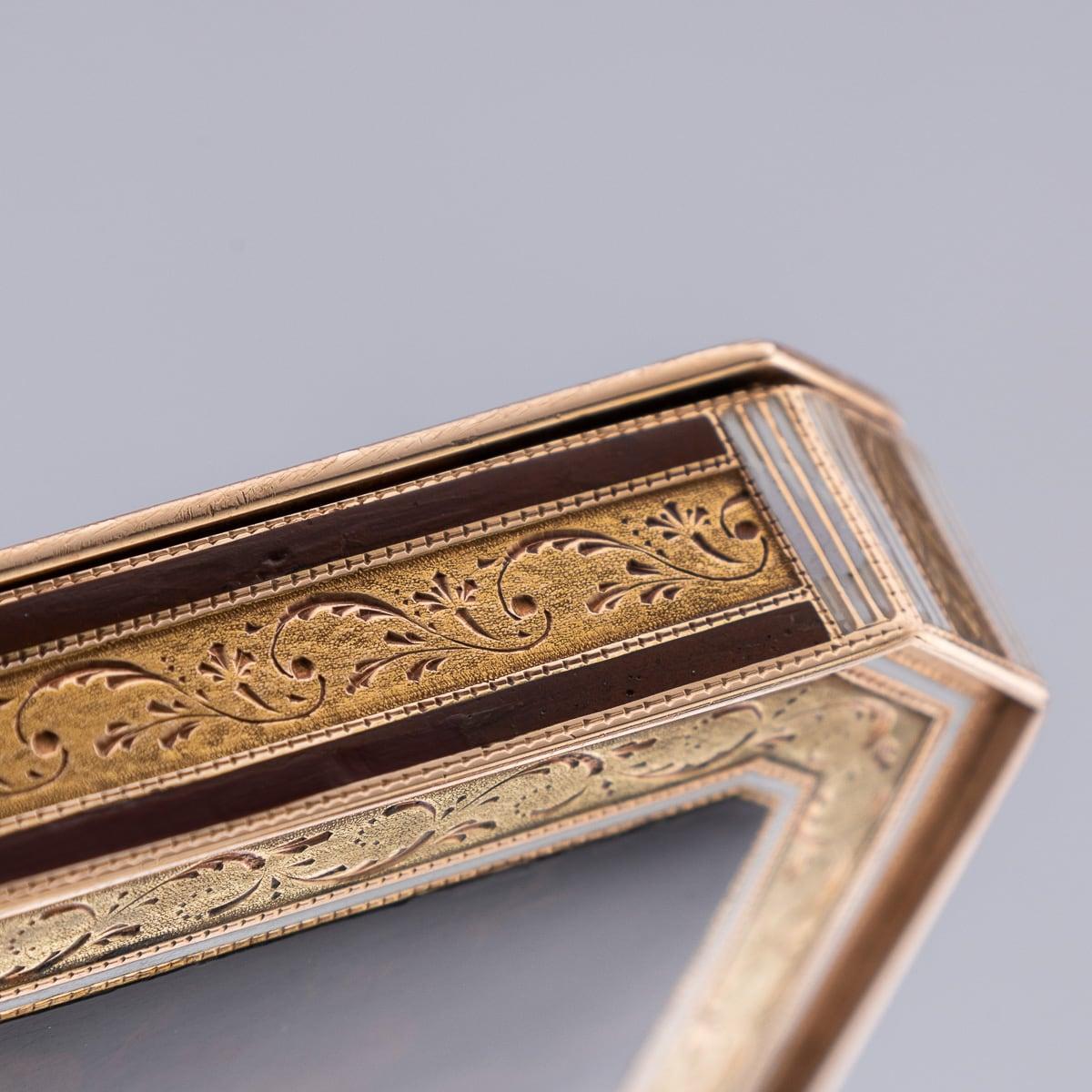 Antique 19th Century German 18K Gold & Enamel Snuff Box, Hanau c.1800 9