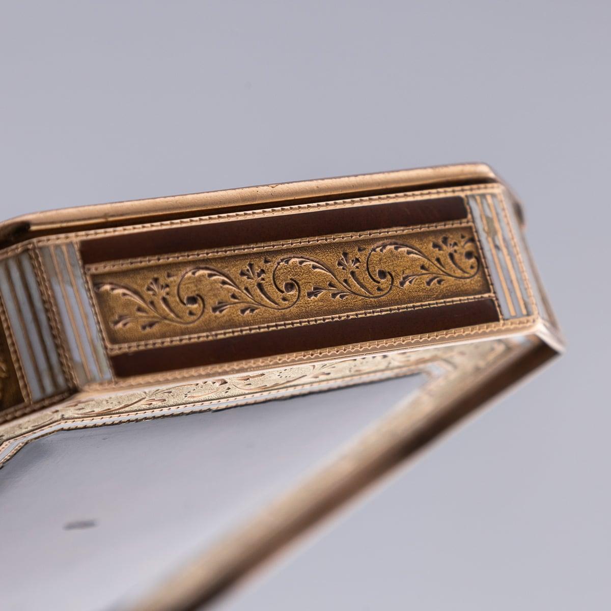 Antique 19th Century German 18K Gold & Enamel Snuff Box, Hanau c.1800 11