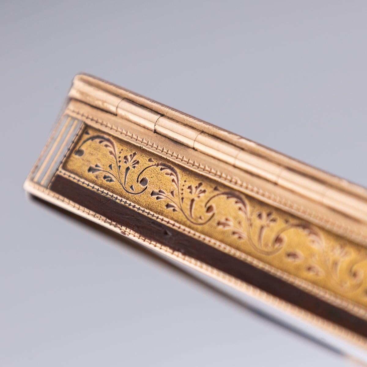 Antique 19th Century German 18K Gold & Enamel Snuff Box, Hanau c.1800 12