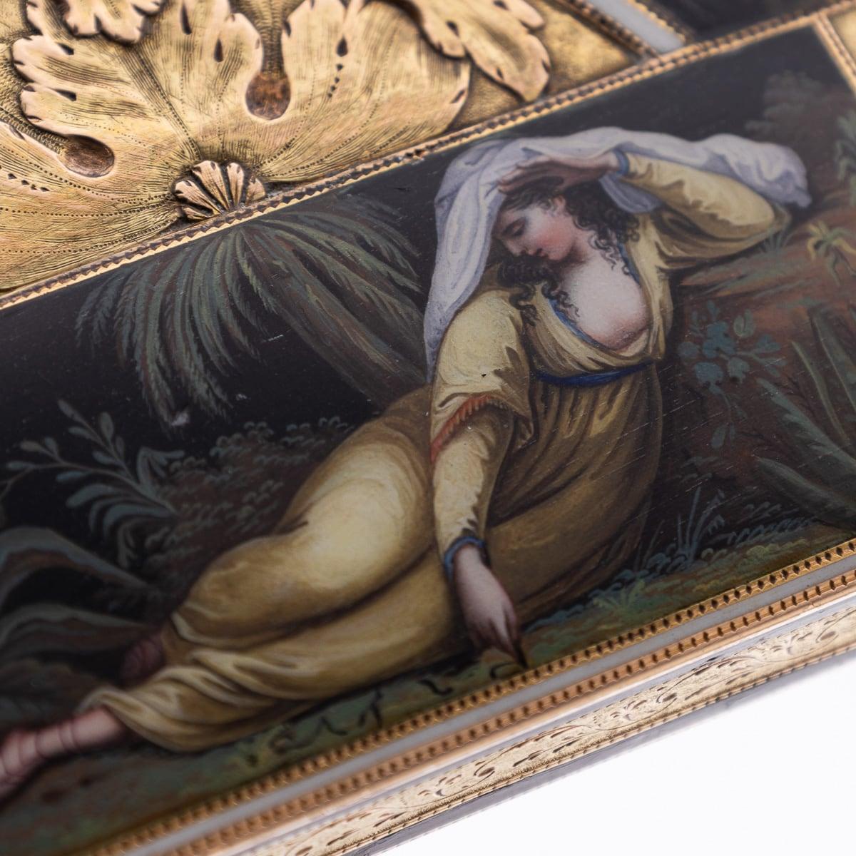 Antique 19th Century German 18K Gold & Enamel Snuff Box, Hanau c.1800 16